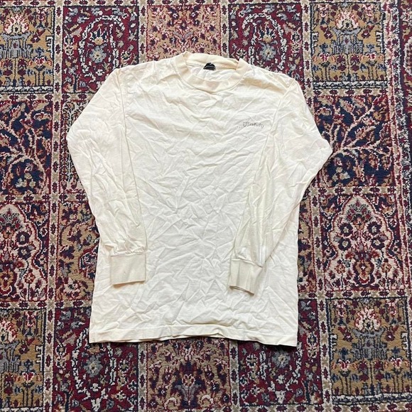 VTG 80s Anvil Black Tag Silverado california long sleeve tshirt M USA cream - Picture 2 of 7